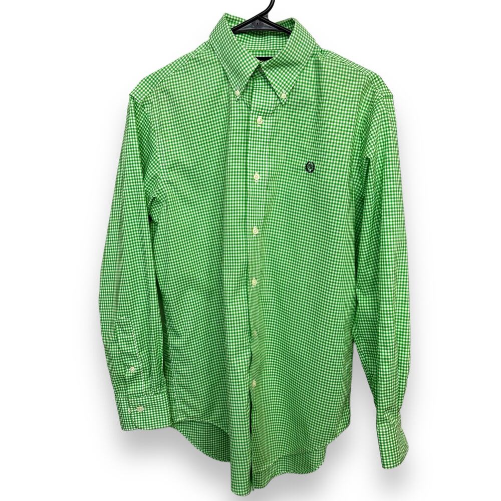 Lauren Ralph Lauren Green Gingham Dress Shirt 15/32-33